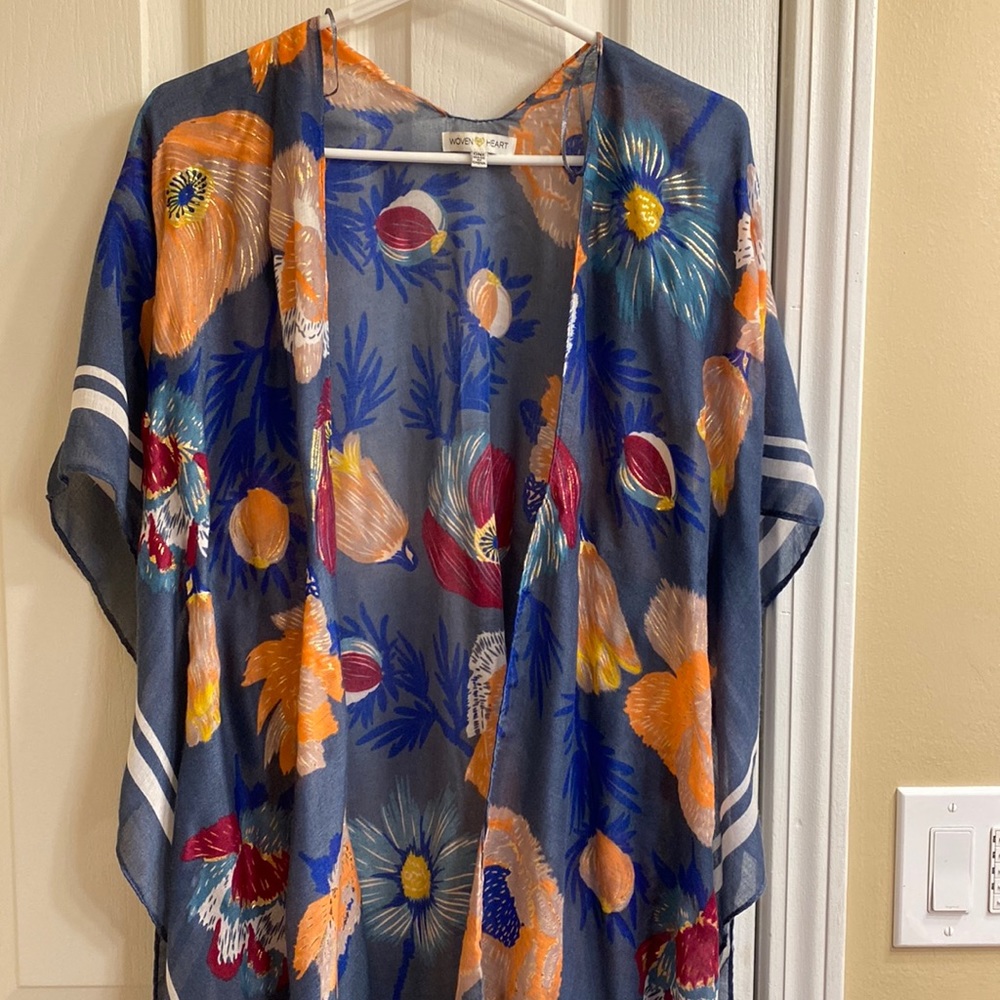 Woven heart, colorful pashmina